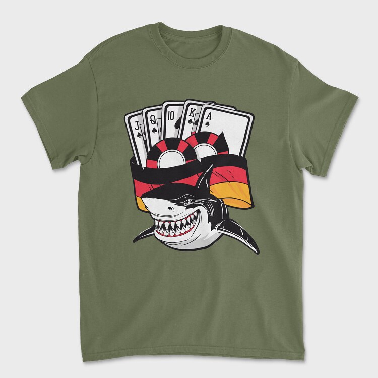 Poker Shark, Unisex Men's T-Shirt