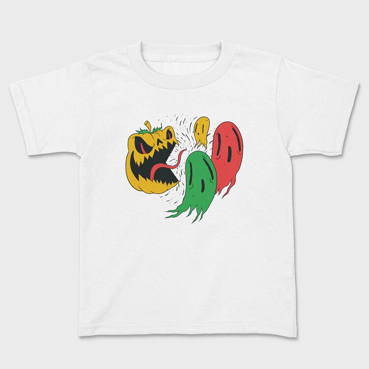 Pumpkin Ghosts, Kids' T-Shirt
