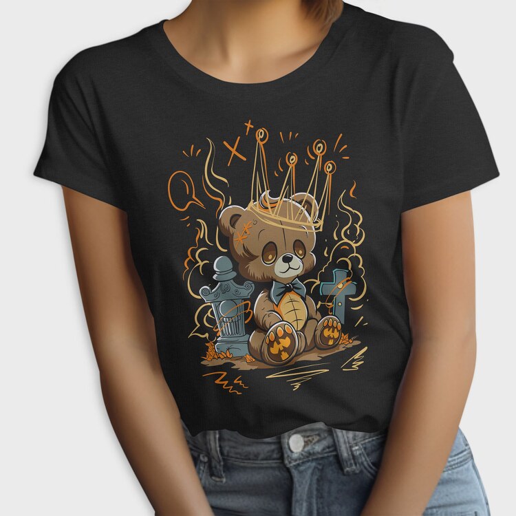 Teddy Bear Cartoon, Women's T-Shirt