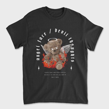 Angel Teddy Bear, Unisex Men's T-Shirt