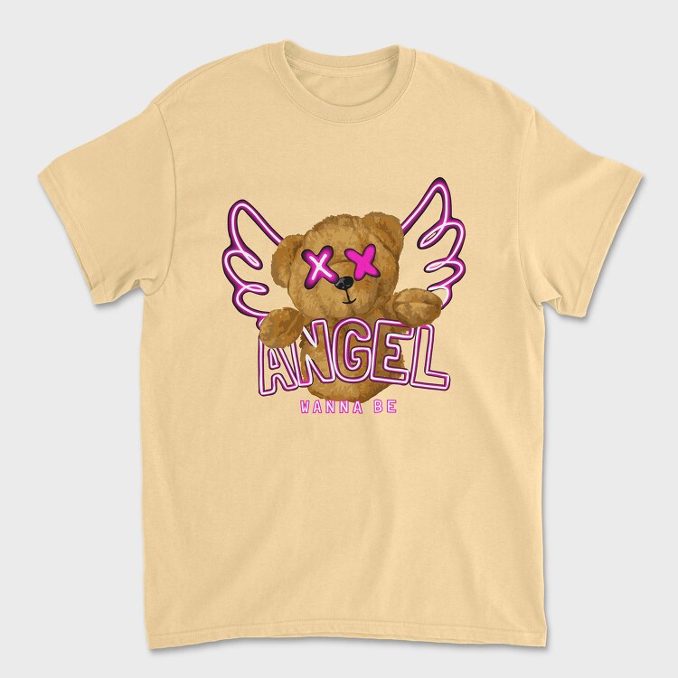 Angel Wanna Be Teddy, Unisex Men's T-Shirt