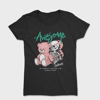 Дамска Тениска, Awesome Skeleton Teddy