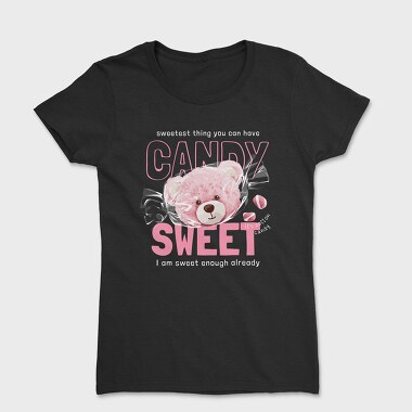 Candy Sweet Pink Teddy Bear, Women's T-Shirt