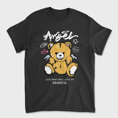 Cute Smart Dramatic Teddy, Унисекс Мъжка Тениска