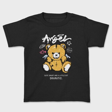 Cute Smart Dramatic Teddy, Kids' T-Shirt