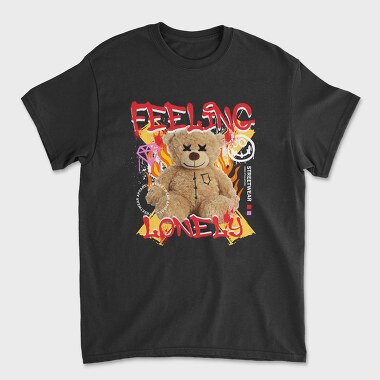 Feeling Lonely Teddy, Unisex Men's T-Shirt
