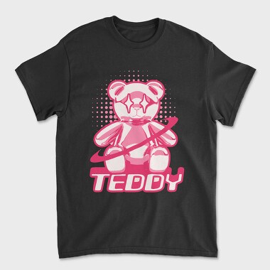 Pink Teddy Bear, Unisex Men's T-Shirt