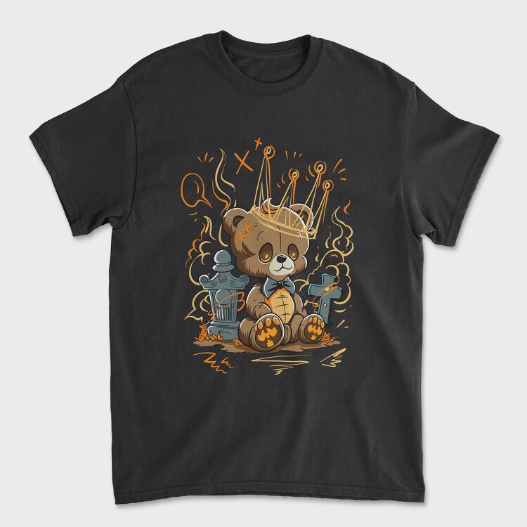 Teddy Bear Cartoon, Унисекс Мъжка Тениска