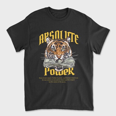Absolute Power Tiger, Unisex Men's T-Shirt