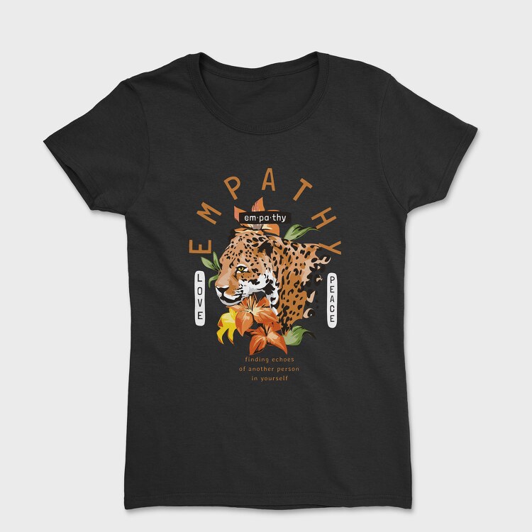 Empathy Leopard, Women's T-Shirt