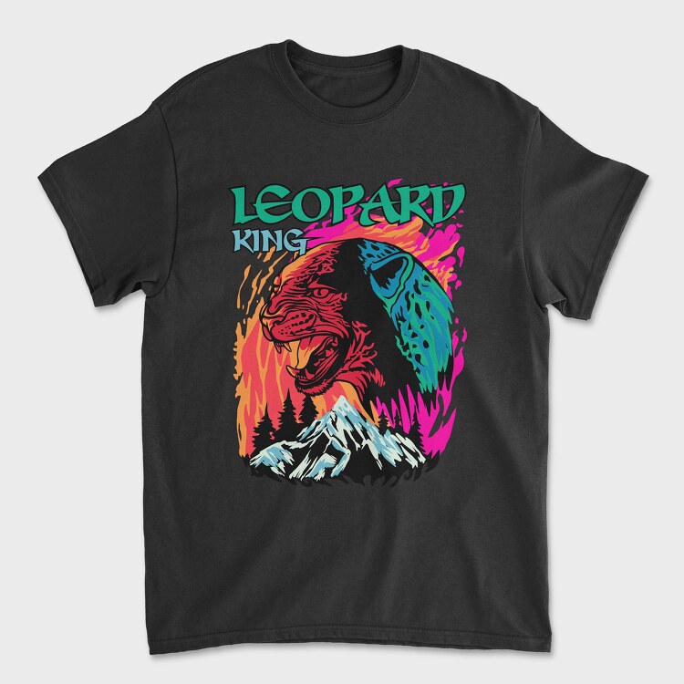 Leopard King, Unisex Men's T-Shirt