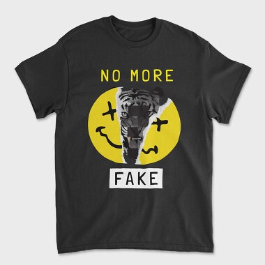 No More Fake, Unisex Men's T-Shirt