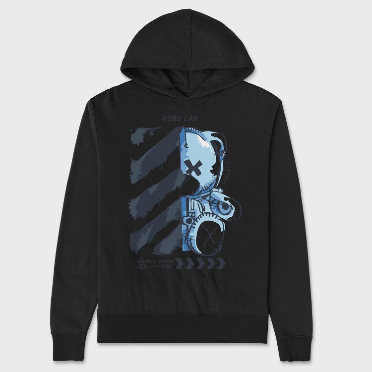 Robo Lab Teddy, Unisex Men's Hoodie