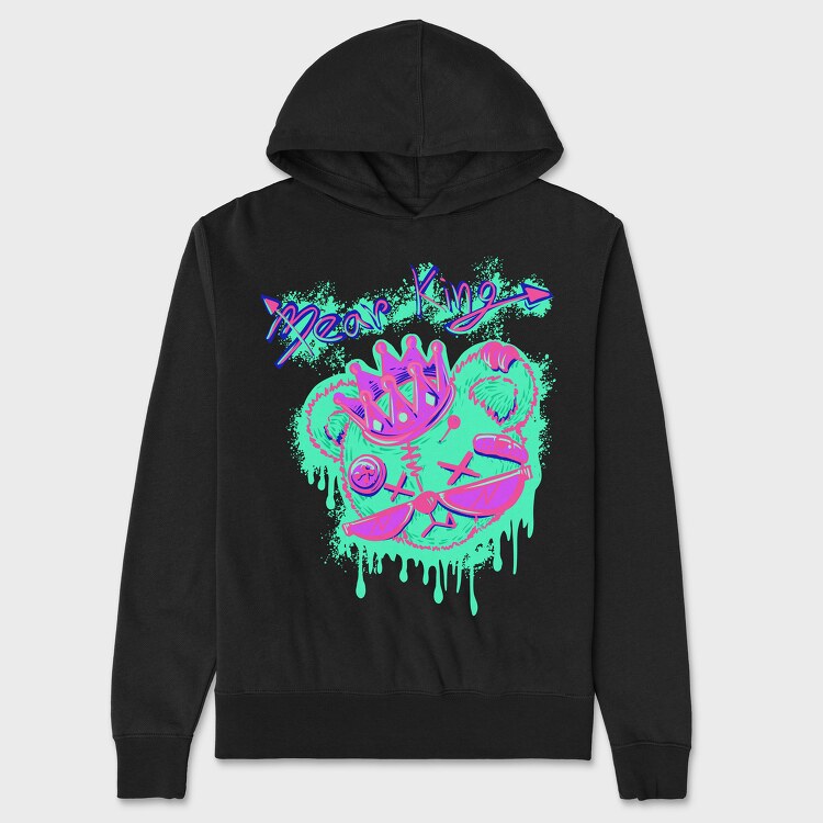 Teddy Bear King, Unisex Men's Hoodie