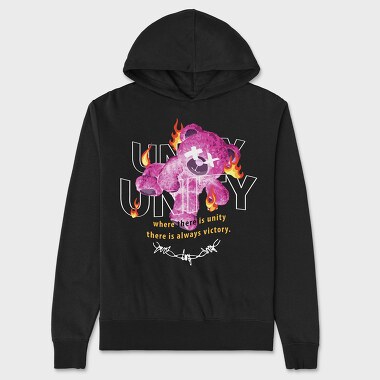 Unity Teddy, Unisex Men's Hoodie