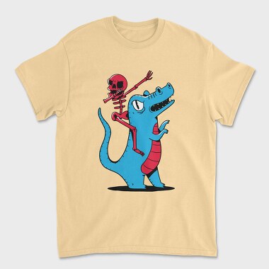 Skeleton Dab Ridinf Trex, Unisex Men's T-Shirt