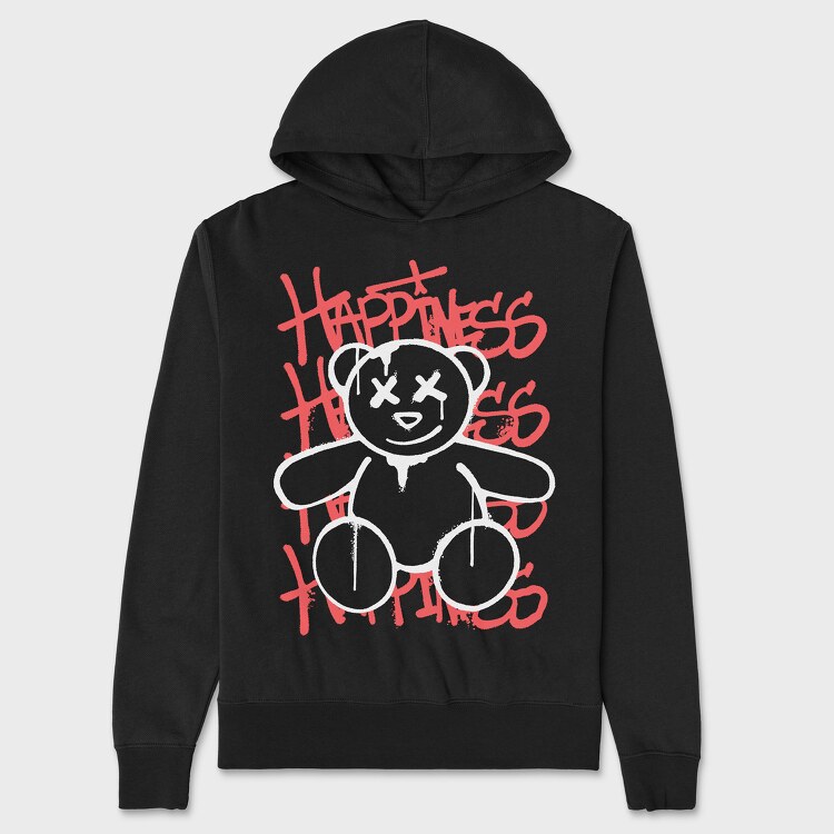 Happiness Teddy Bear, Унисекс Мъжко Суичър