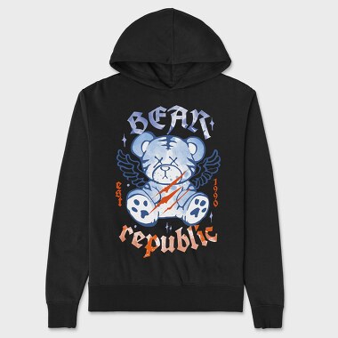 Bear Republic, Unisex Men's Hoodie