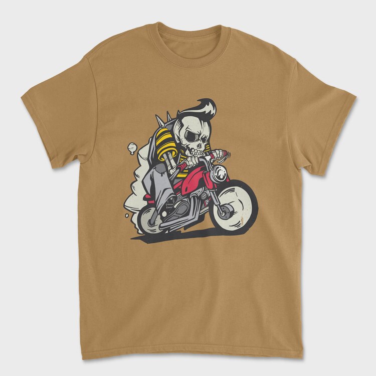 Skull Bike, Унисекс Мъжка Тениска