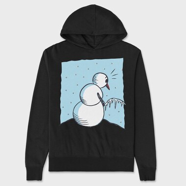Snowman Peeing, Unisex Men's Hoodie