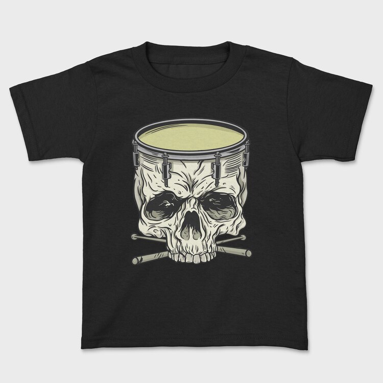 Skull drum, Kids' T-Shirt