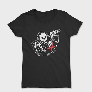 Grim Reaper Skate, Women's T-Shirt
