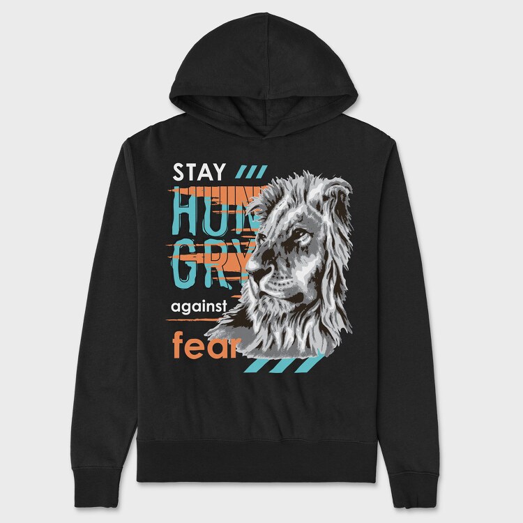 Hungry Lion, Unisex Men's Hoodie