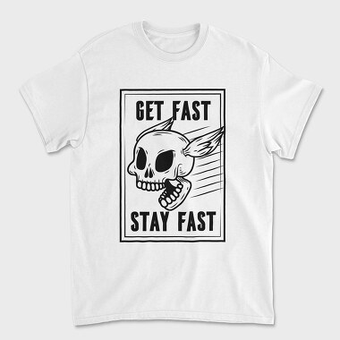 Unisex Men's T-Shirt, Fast Skull