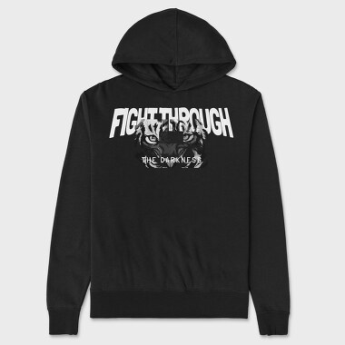 Fight Through the Dark, Unisex Men's Hoodie