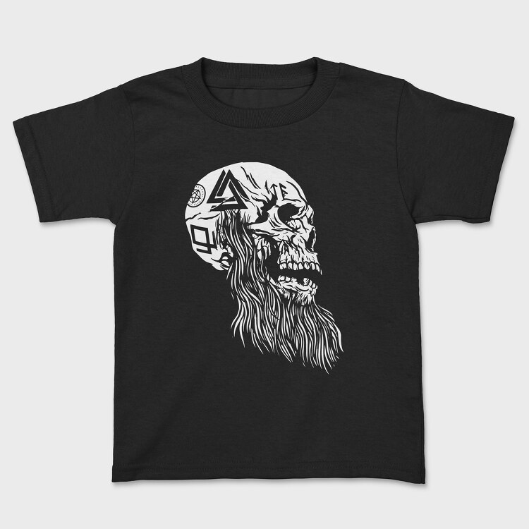 Viking Skull, Kids' T-Shirt