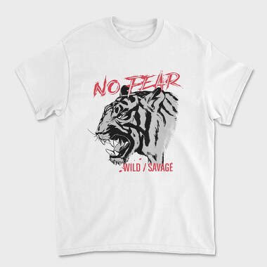 No Fear Tiger, Unisex Men's T-Shirt