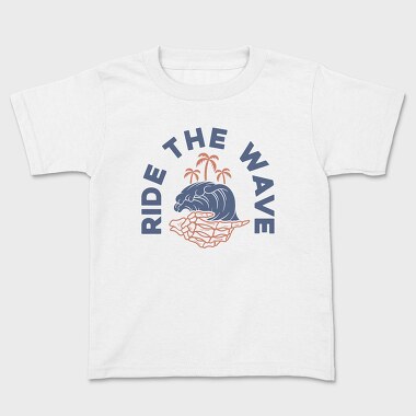 Ride the Wave, Kids' T-Shirt