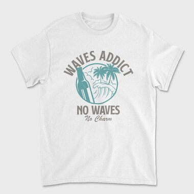 Waves Addict, Унисекс Мъжка Тениска