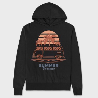 Summer Vacation, Unisex Men's Hoodie