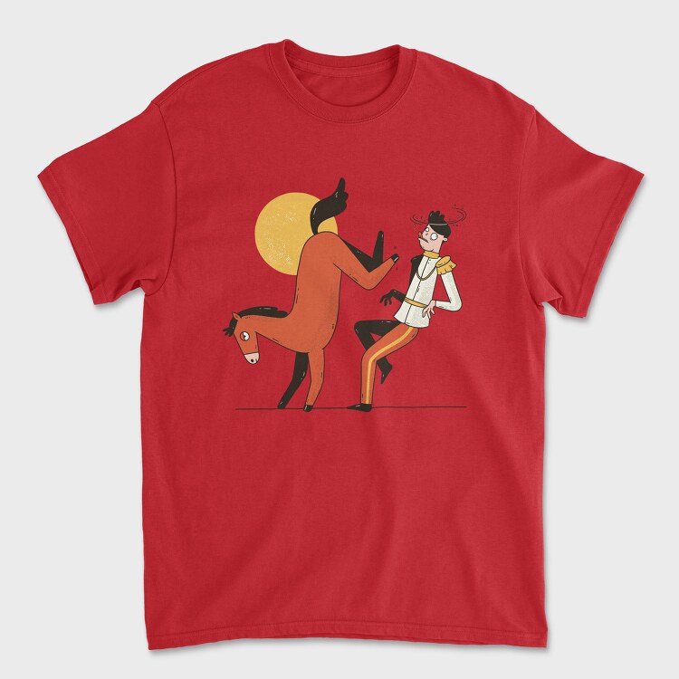 Horse Kicking Prince, Unisex Men's T-Shirt