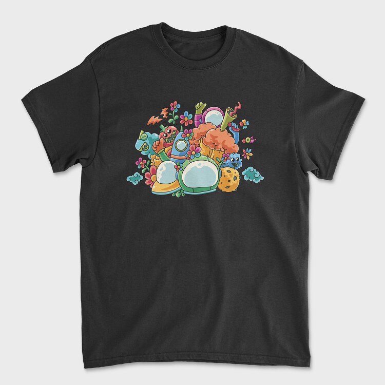 Astronaut Catoon 2, Unisex Men's T-Shirt