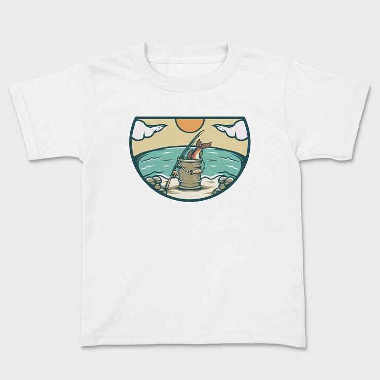 Bass Fishing Illustration 3, Kids' T-Shirt