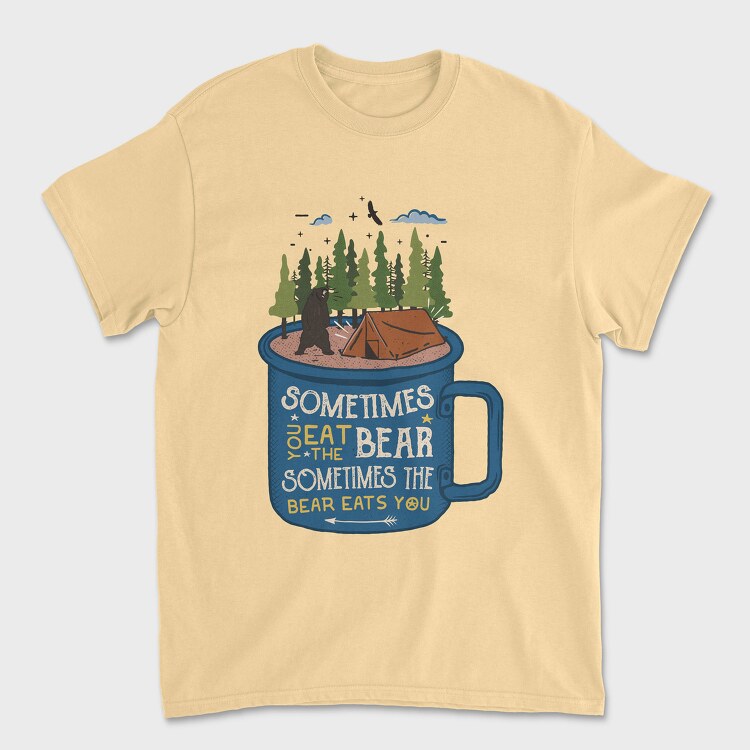 Bear Eats You, Унисекс Мъжка Тениска