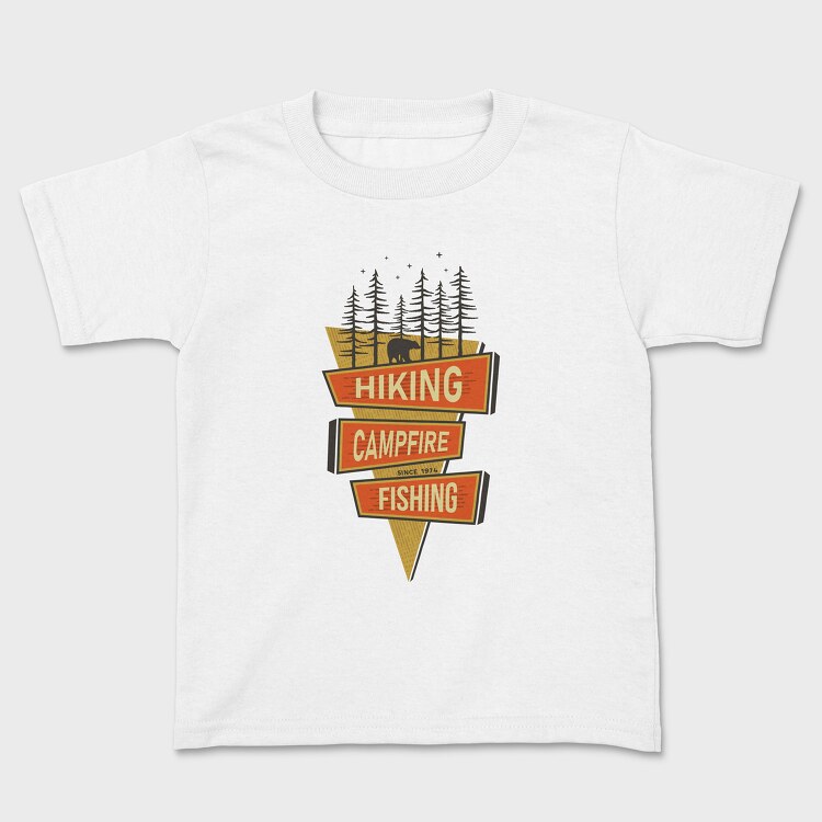 Bear Trail Signpost, Kids' T-Shirt