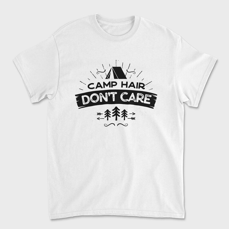 Camp Hair Dont Care Black, Унисекс Мъжка Тениска