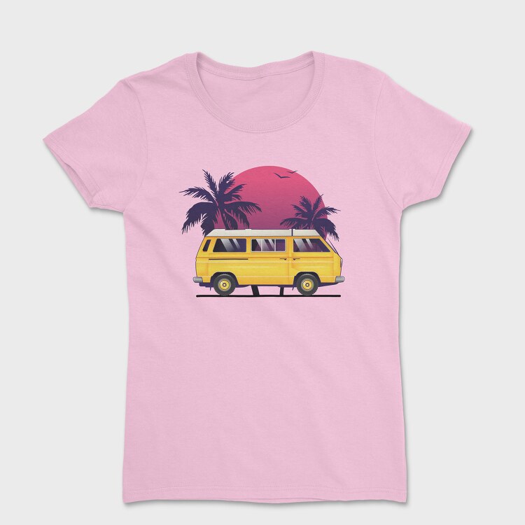 Camper Palm Sunset, Women's T-Shirt