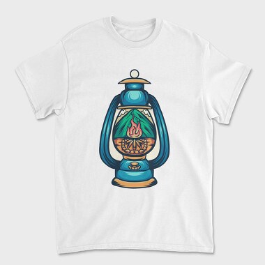 Camping Illustration 3, Unisex Men's T-Shirt
