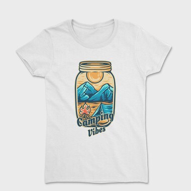 Camping Illustration 8, Women's T-Shirt
