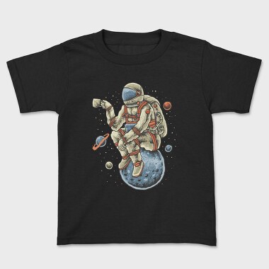 Coffee Astronaut, Kids' T-Shirt