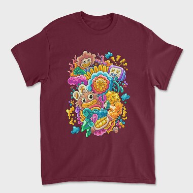 Colorful Collage, Unisex Men's T-Shirt