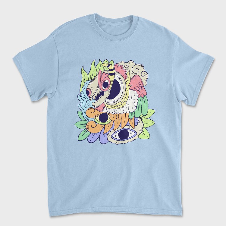 Colorful Creature 1, Unisex Men's T-Shirt
