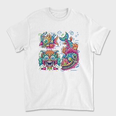 Colorful Creature 35, Unisex Men's T-Shirt