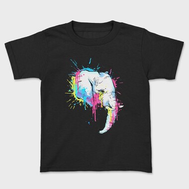 Colorful Elephant, Kids' T-Shirt