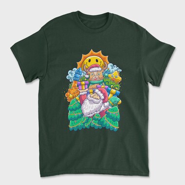 Colorful Santa, Unisex Men's T-Shirt