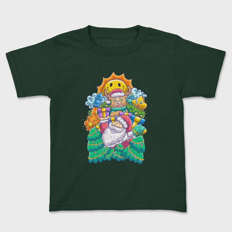 Colorful Santa, Kids' T-Shirt
